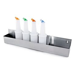 Подставка барная на 6 бутылок, 56*10,5*15,5 см, нержавейка, P.L. - BarWare фото, купить в Липецке | Uliss Trade