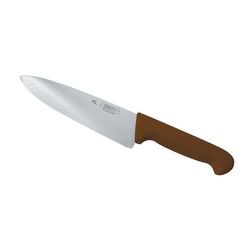 Шеф-нож PRO-Line 20 см, коричневая пластиковая ручка, P.L. Proff Cuisine фото, купить в Липецке | Uliss Trade