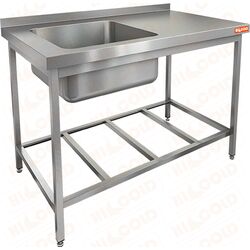 Ванна моечная 1 секционная HICOLD НСО1М-11/6БРЛ ЭЦ фото, купить в Липецке | Uliss Trade