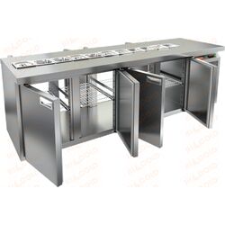 Стол охлаждаемый для салатов саладетта HICOLD SL2T-1111/SN фото, купить в Липецке | Uliss Trade