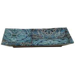 Блюдо поднос меламиновый 24.8*15.2*2.9 см  Damask Blue  P.L. фото, купить в Липецке | Uliss Trade