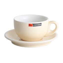 Чашка с блюдцем Barista (Бариста) 280 мл, бежевая, P.L. Proff Cuisine фото, купить в Липецке | Uliss Trade