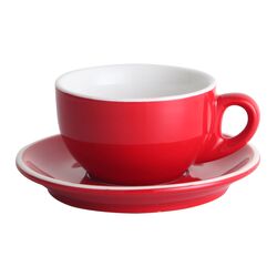 Чашка с блюдцем Barista (Бариста) 280 мл, красная, P.L. Proff Cuisine фото, купить в Липецке | Uliss Trade