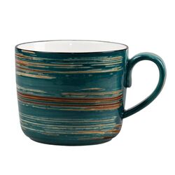 Кружка серия Texture Dark Green Lines h 8 см, d 9,5 см, 350 мл, P.L. Proff Cuisine фото, купить в Липецке | Uliss Trade