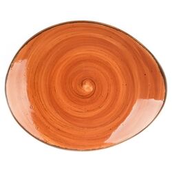 Тарелка Fusion Brown Shore 24,5*20 см, P.L. Proff Cuisine фото, купить в Липецке | Uliss Trade