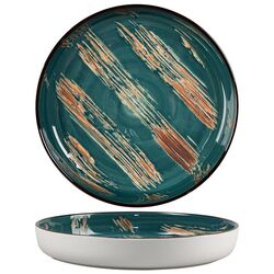 Тарелка с бортом Texture Dark Green Lines d 16,5*2,4 см, P.L. Proff Cuisine фото, купить в Липецке | Uliss Trade