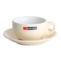 Чашка с блюдцем Barista (Бариста) 220 мл, бежевая, P.L. Proff Cuisine фото, купить в Липецке | Uliss Trade