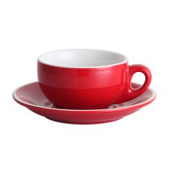 Чашка с блюдцем Barista (Бариста) 220 мл, красная, P.L. Proff Cuisine фото, купить в Липецке | Uliss Trade
