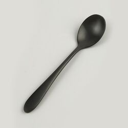 Ложка чайная ,покрытие PVD,черный матовый цвет,серия "Alessi-Black"  P.L. фото, купить в Липецке | Uliss Trade