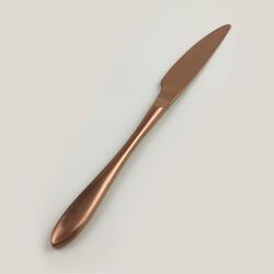 Нож столовый ,покрытие PVD,цвет матовая медь,серия "Alessi-Copper"  P.L. фото, купить в Липецке | Uliss Trade