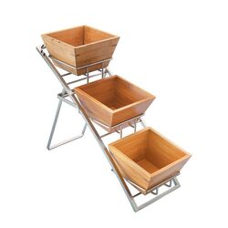 Горка-этажерка сервировочная 33*15 см, h 31 см на три блюда (13*13*8 см), P.L. Proff Cuisine фото, купить в Липецке | Uliss Trade