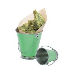 Мини-ведерко зеленое, 9*9 см, нержавейка фото, купить в Липецке | Uliss Trade