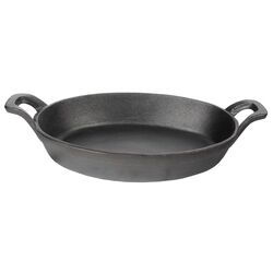 Сковорода порционная овальная с ручками, 21*16 см, чугун + подставка из фанеры, P.L. Proff Cuisine фото, купить в Липецке | Uliss Trade